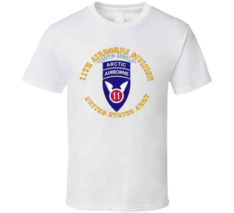 11th Airborne Division - Arctic Angels W Arctic Tab X 300 Classic T Shirt, Crewneck Sweatshirt, Hoodie, Long Sleeve