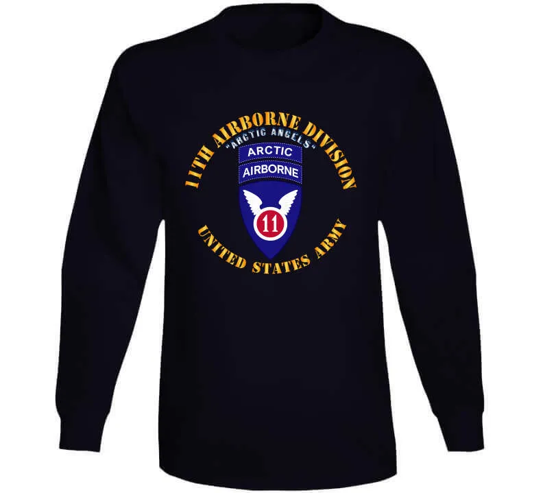 11th Airborne Division - Arctic Angels W Arctic Tab X 300 Classic T Shirt, Crewneck Sweatshirt, Hoodie, Long Sleeve