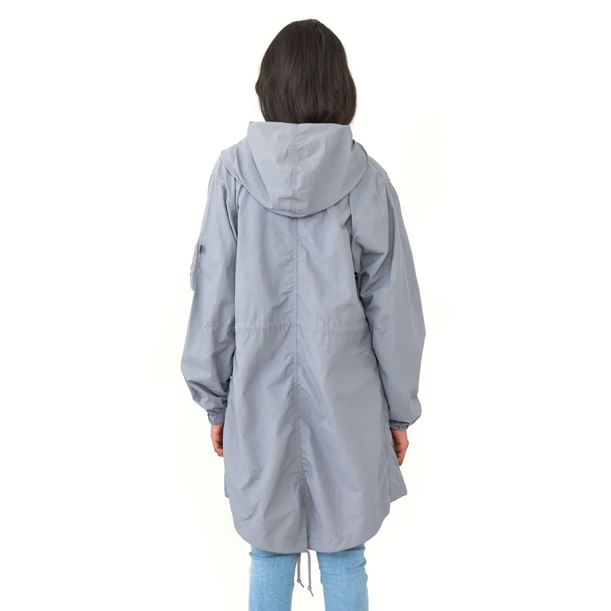 Alpha Industries Women's Cadet Grey Shell Fishtail Parka