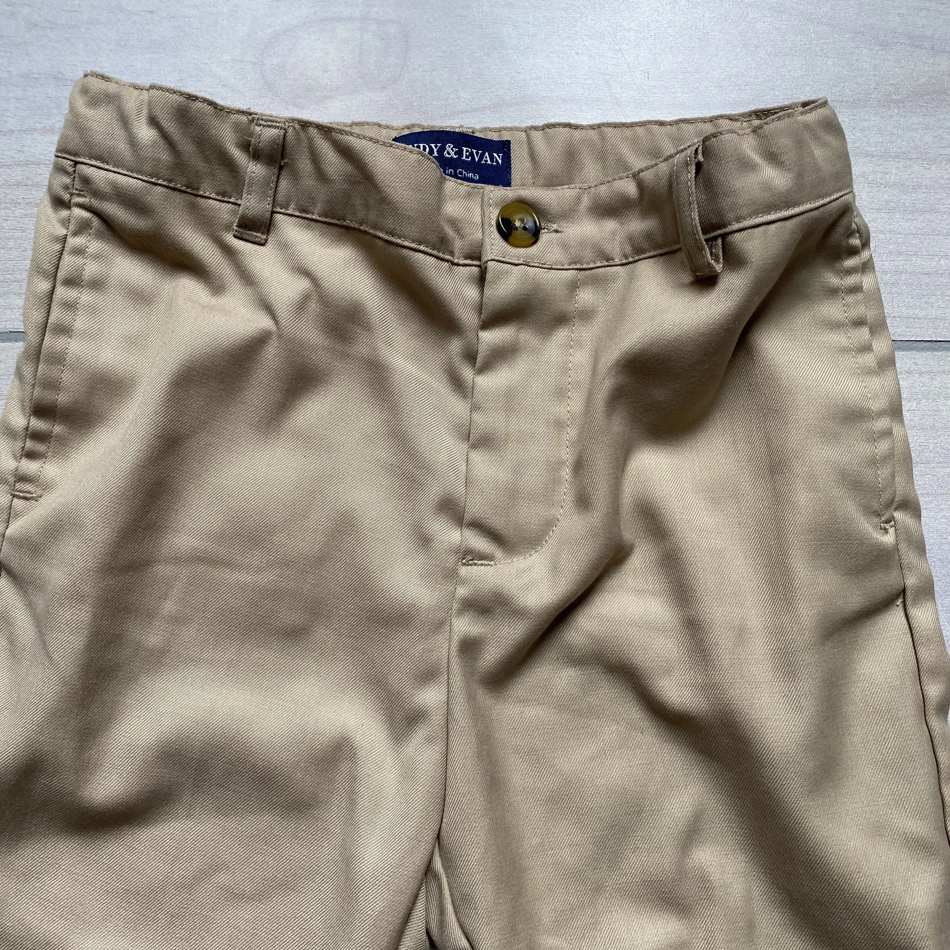 Andy & Evan Khaki Elastic Waist Pants