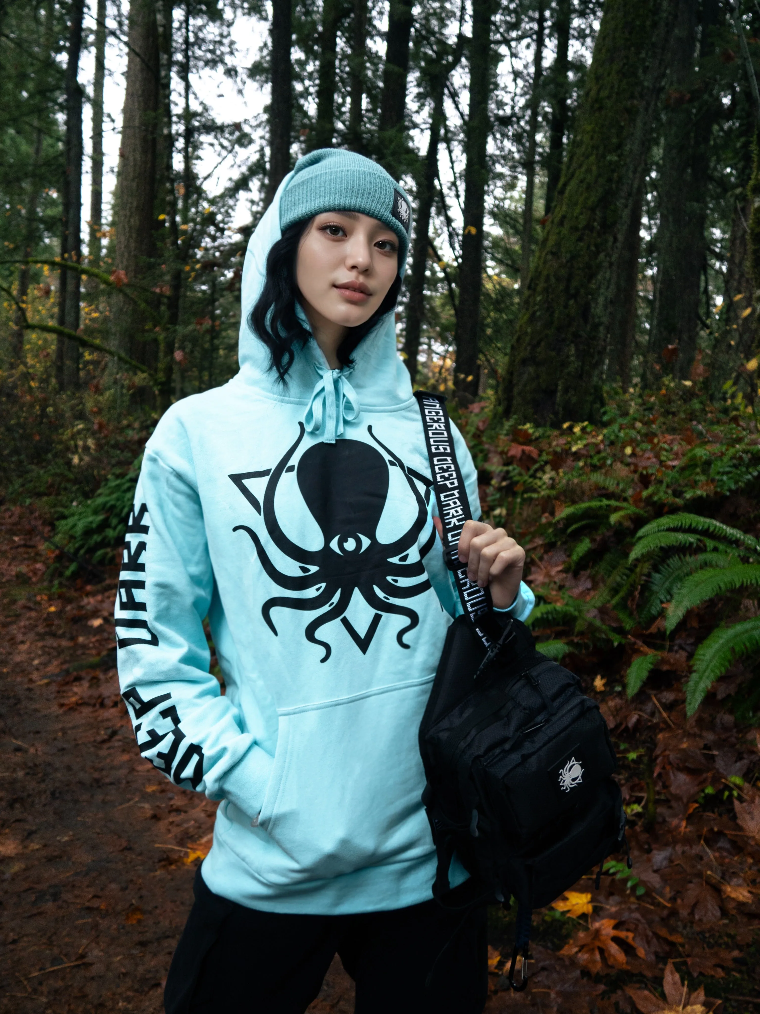 ARCTIC BLUE FLEECE PULLOVER HOODIE