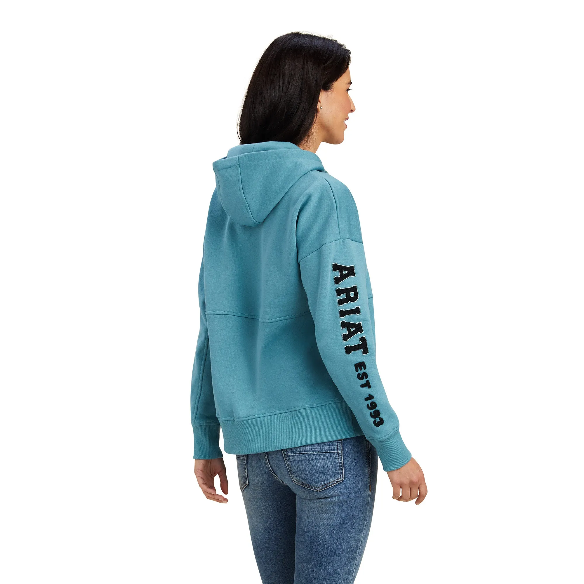 Ariat® Ladies Rabere Arctic Heather Logo Pullover Hoodie 10041327