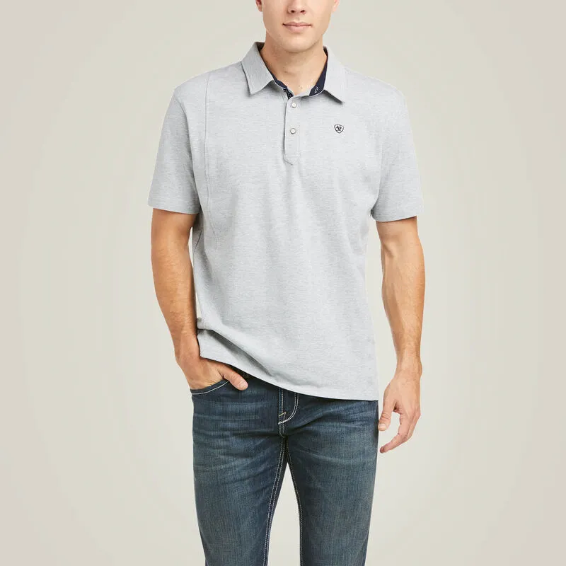 Ariat Mens Short Sleeve Medal Polo