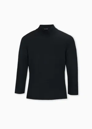 Astrid - Cropped Viscose Turtleneck Top