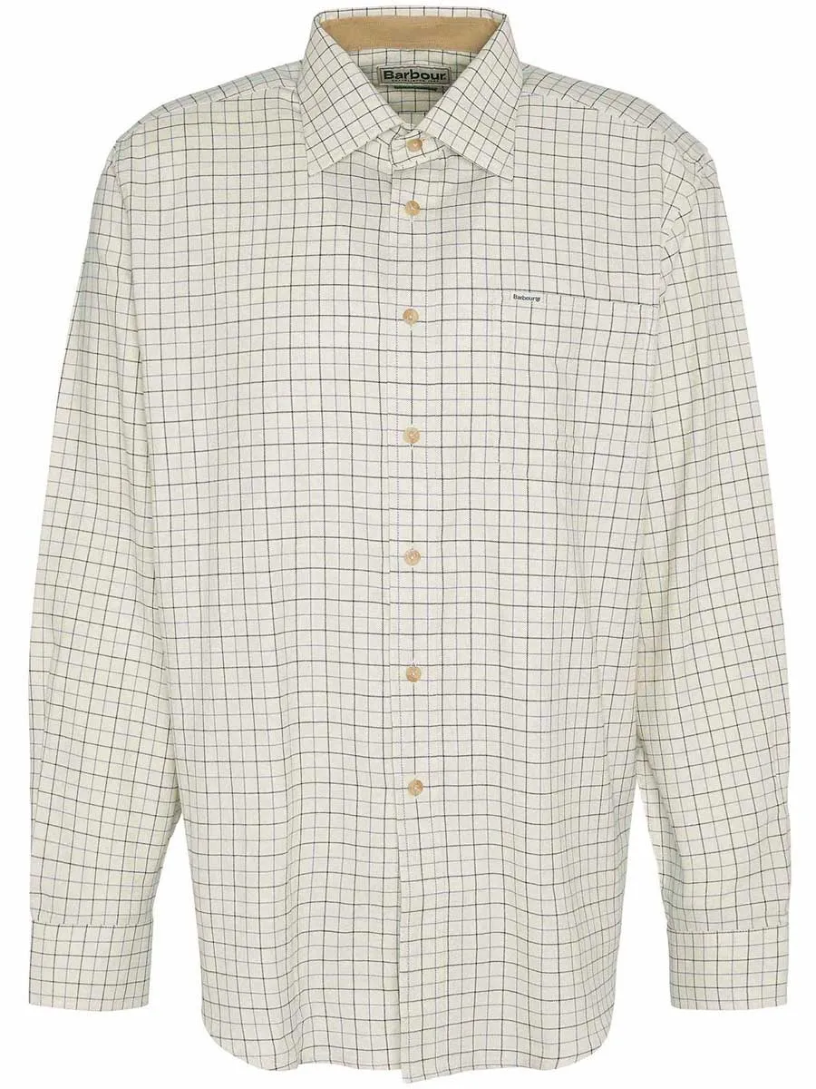 BARBOUR Field Regular Long-Sleeved Shirt - Men's - Classic Blue