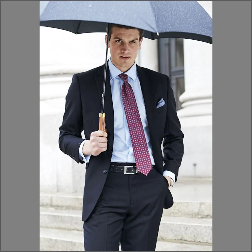 Brook Taverner Dawlish Navy Herringbone Super 110's Suit-