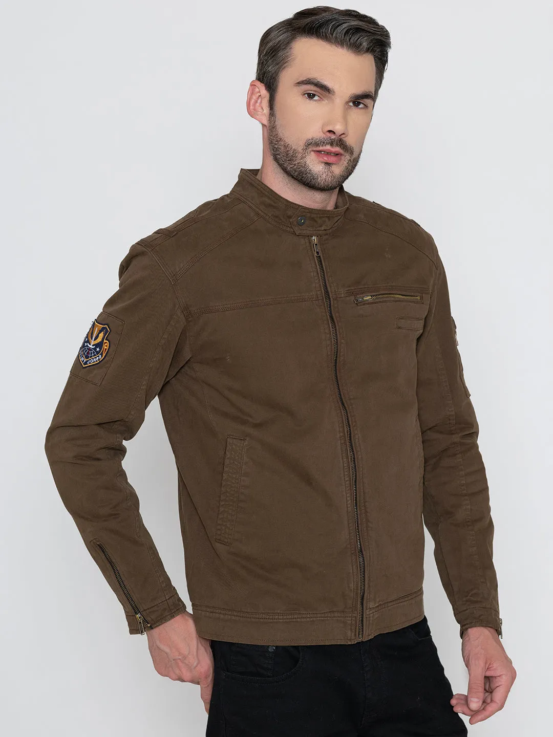 BROWN HARINGTON JACKET.