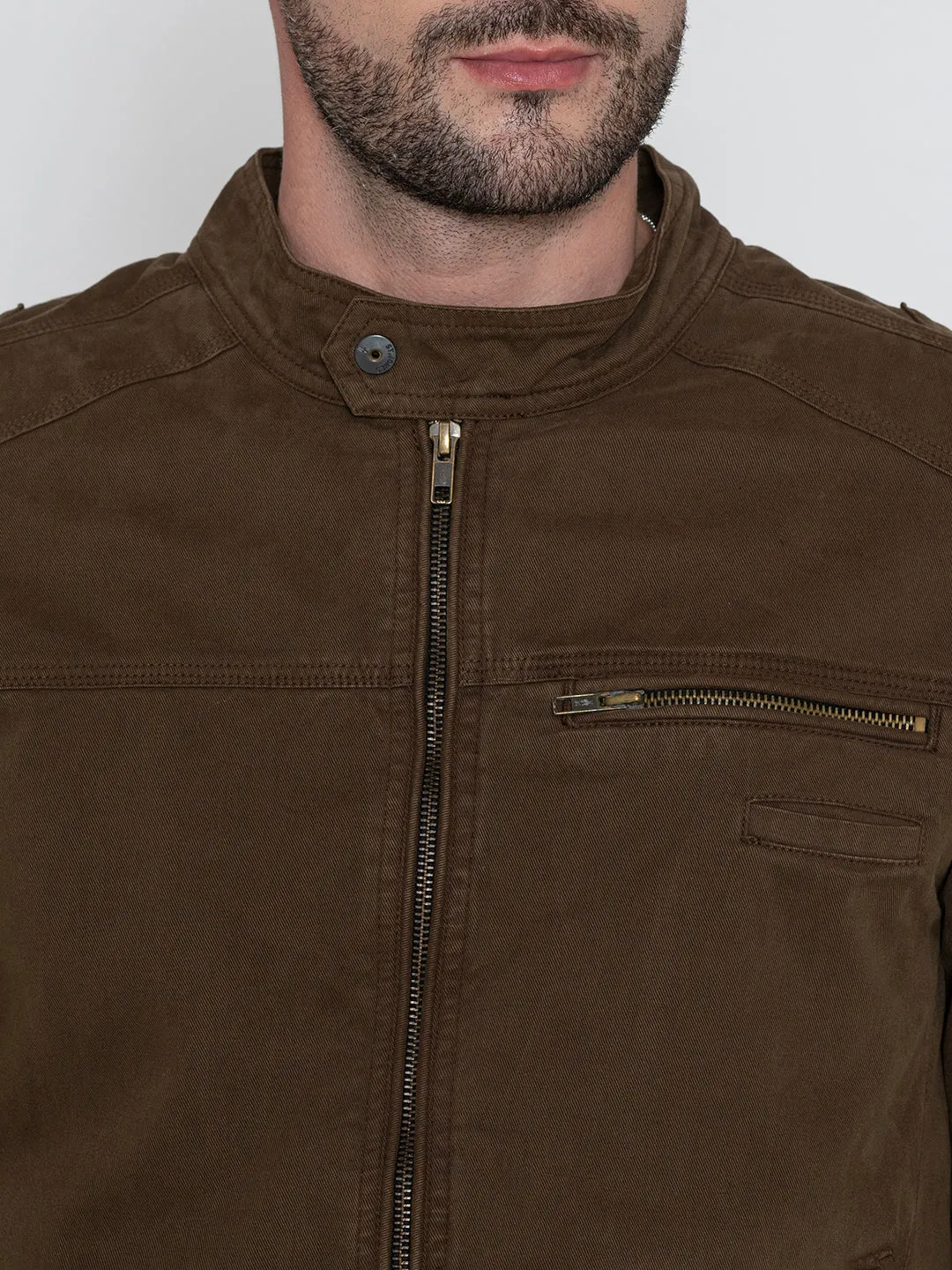 BROWN HARINGTON JACKET.