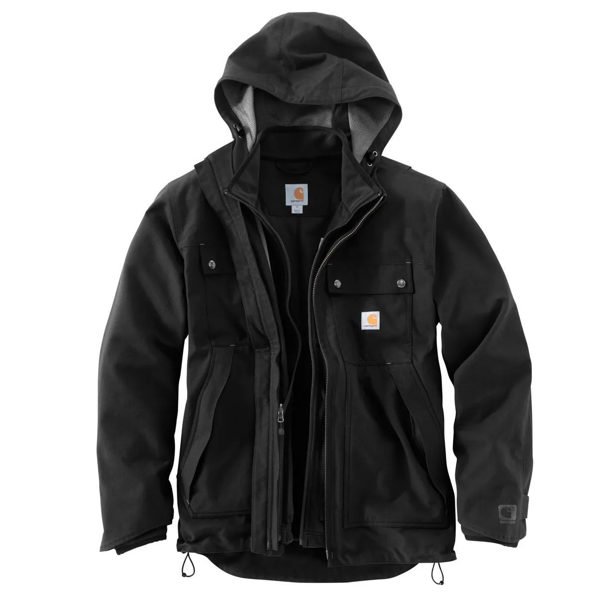 Carhartt Men's Black Quick Duck 3 in 1 Rockwall Jacket