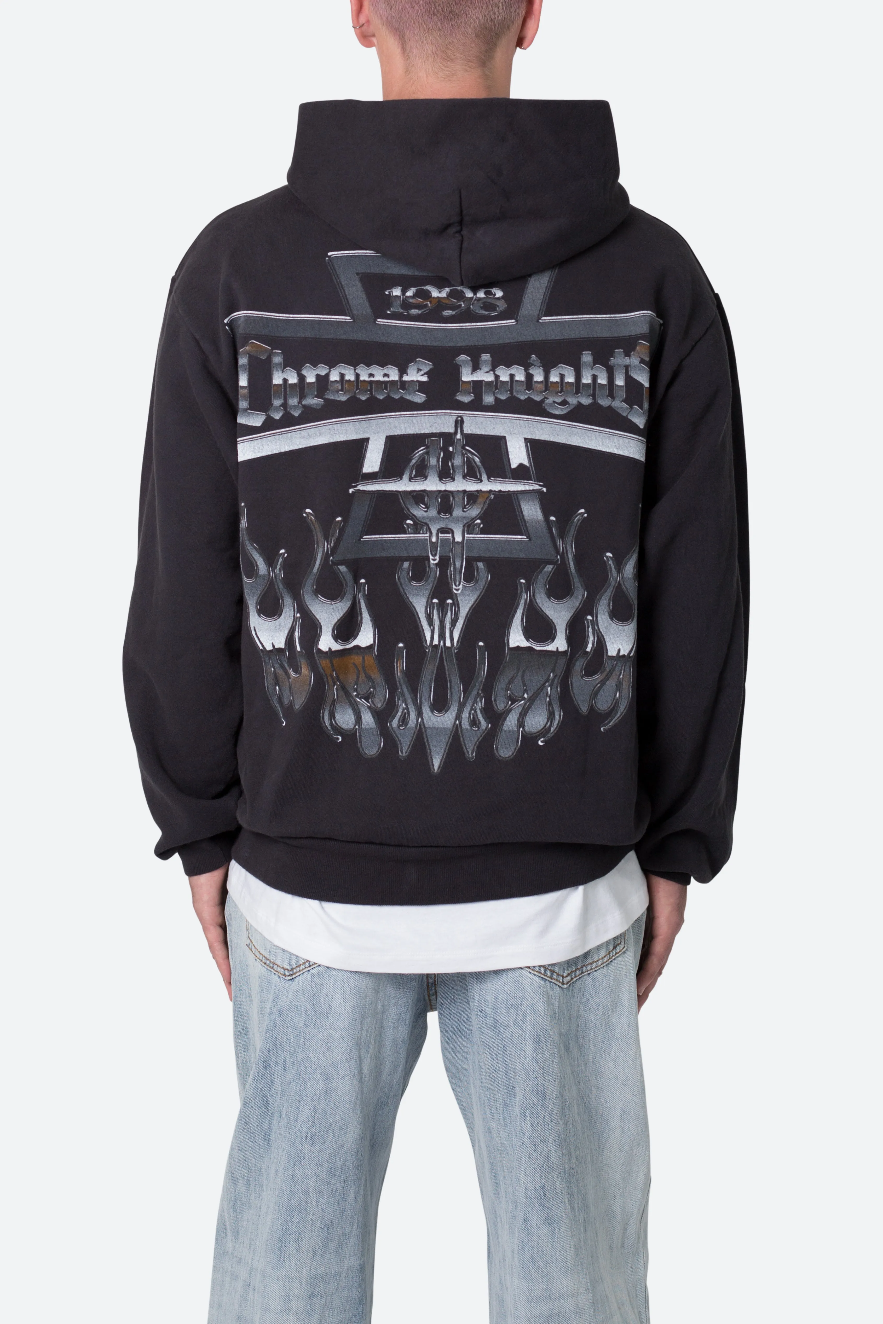 Chrome Knights Hoodie - Off Black