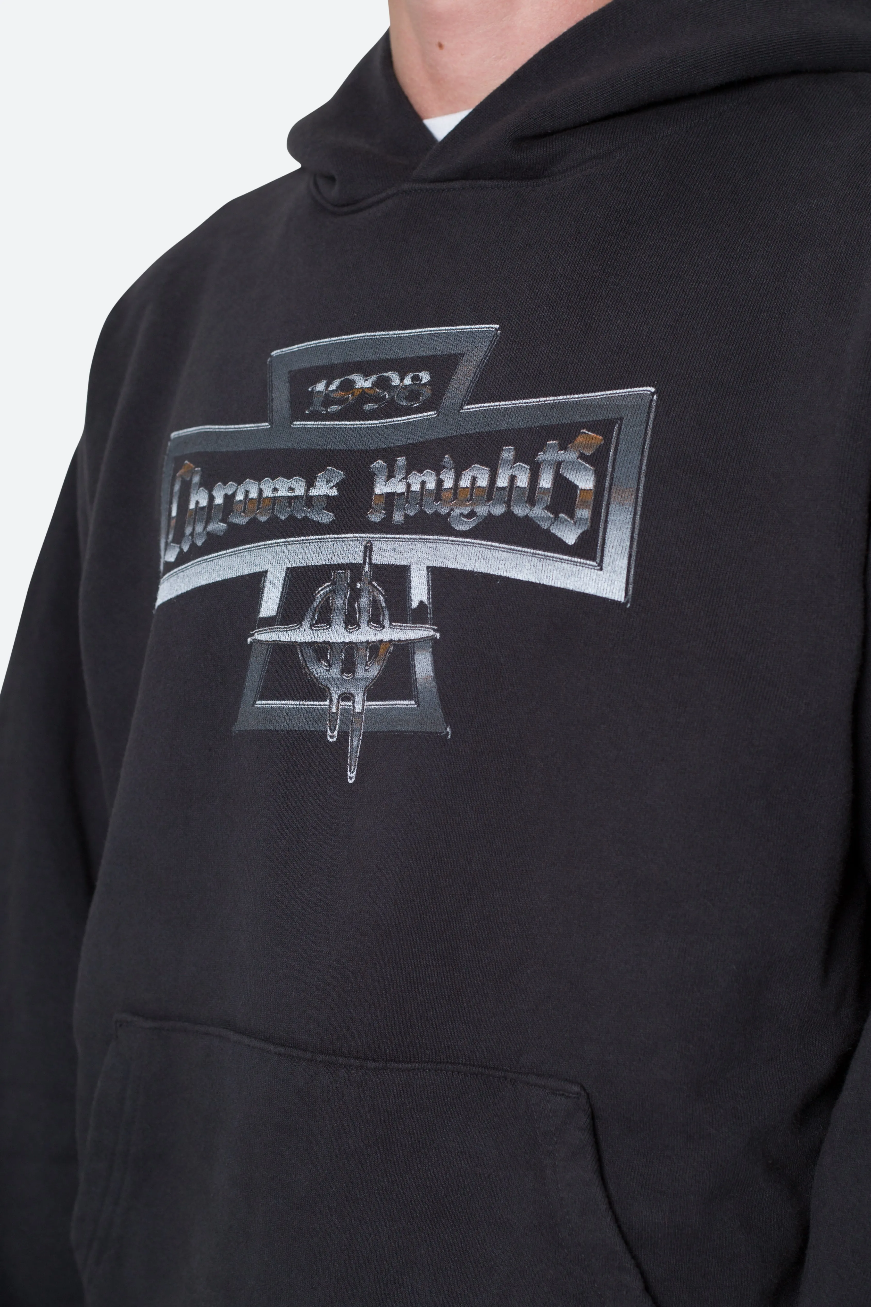 Chrome Knights Hoodie - Off Black