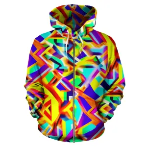 CRYSTALS ZIPPER HOODIE | ACIDMATH GUY