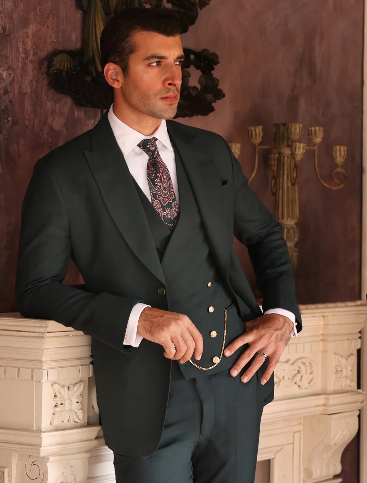 DARK GREEN CLASSIC SUIT