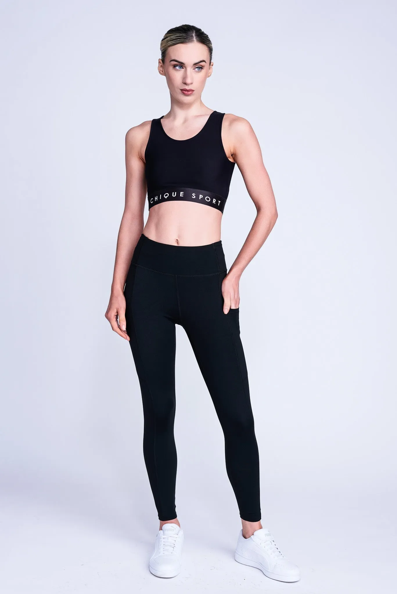 Empower Crop Top in Black