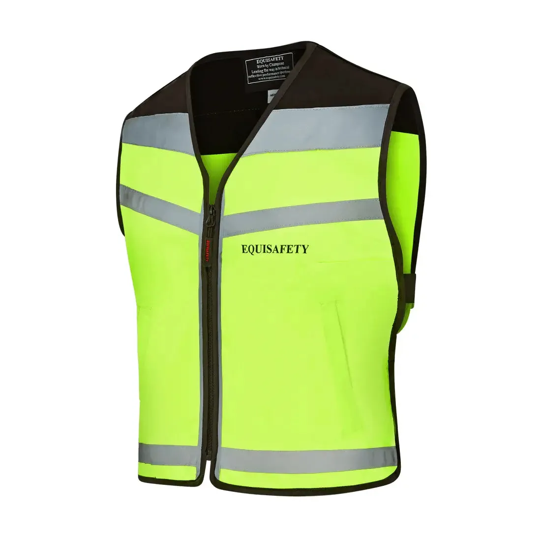 Equisafety Reflective Air Waistcoat Yellow - Plain Back