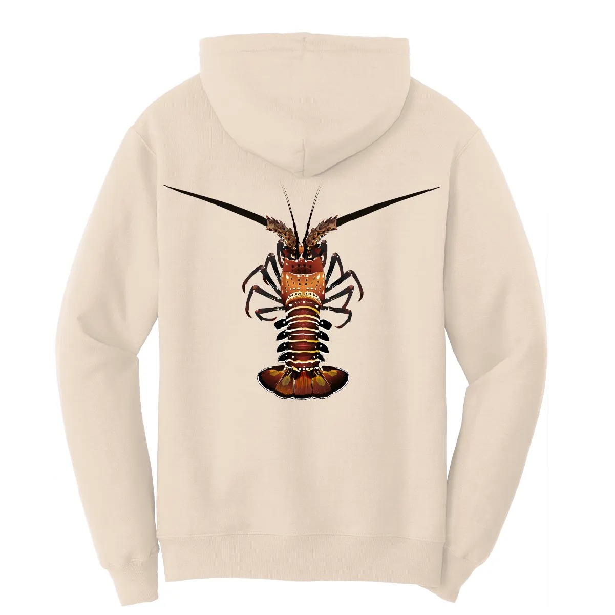 Florida Keys Realistic Lobster Cotton Hoodie