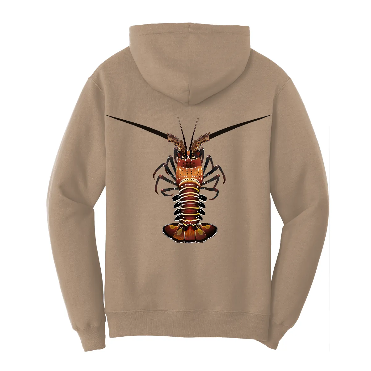 Florida Keys Realistic Lobster Cotton Hoodie