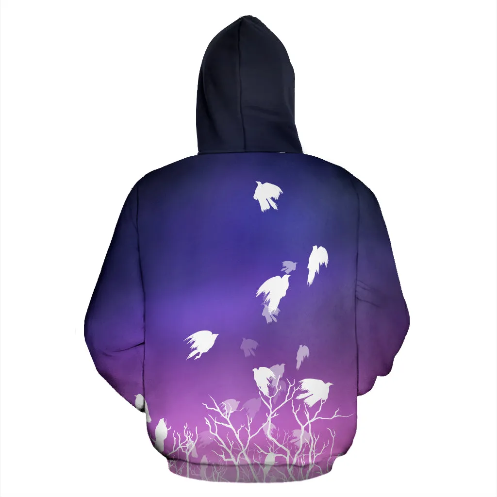 Flying Ravens - Pink | Hoodie | Mandalazed