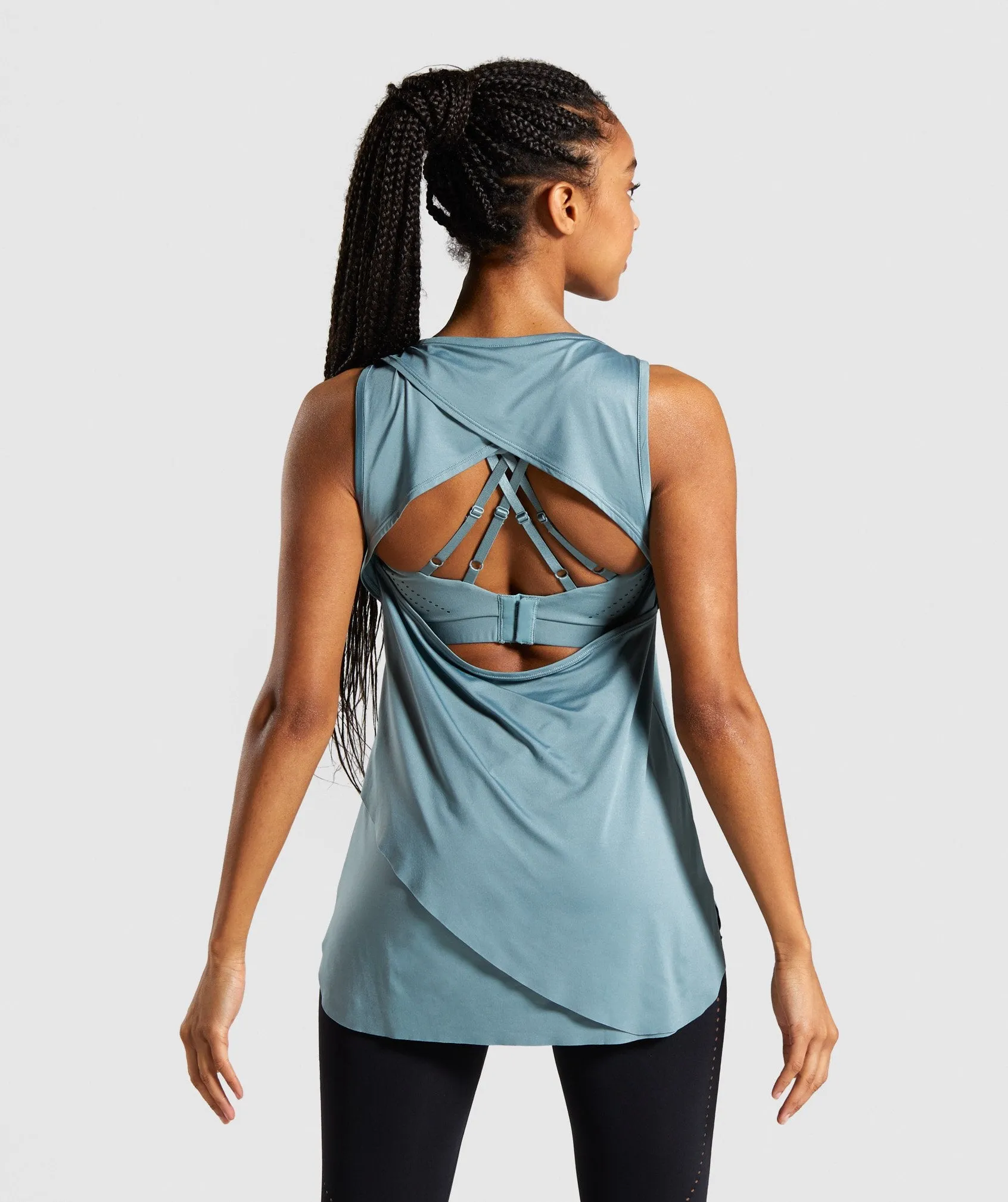 Gymshark Laser Cut Tank - Turquoise