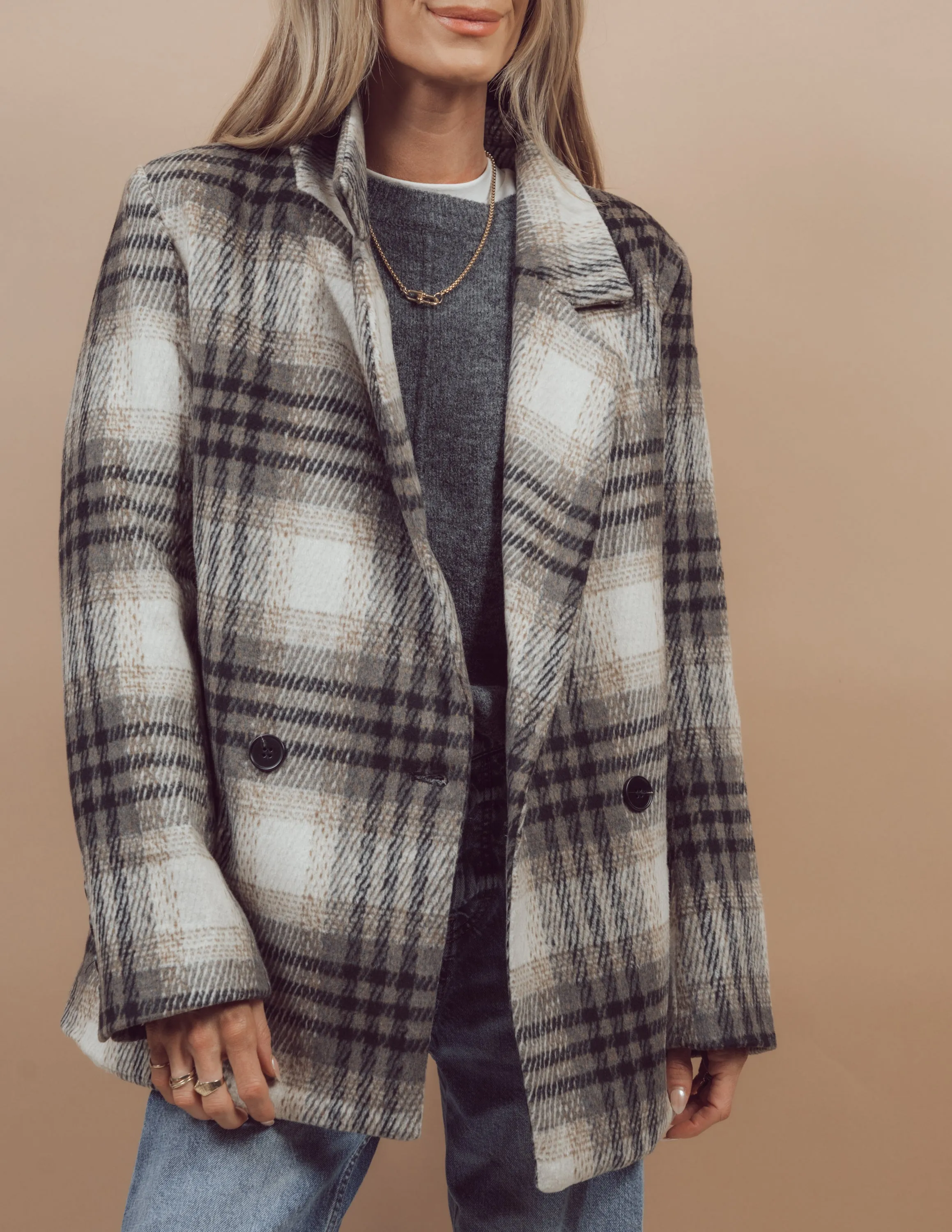 Jocelyn Plaid Blazer