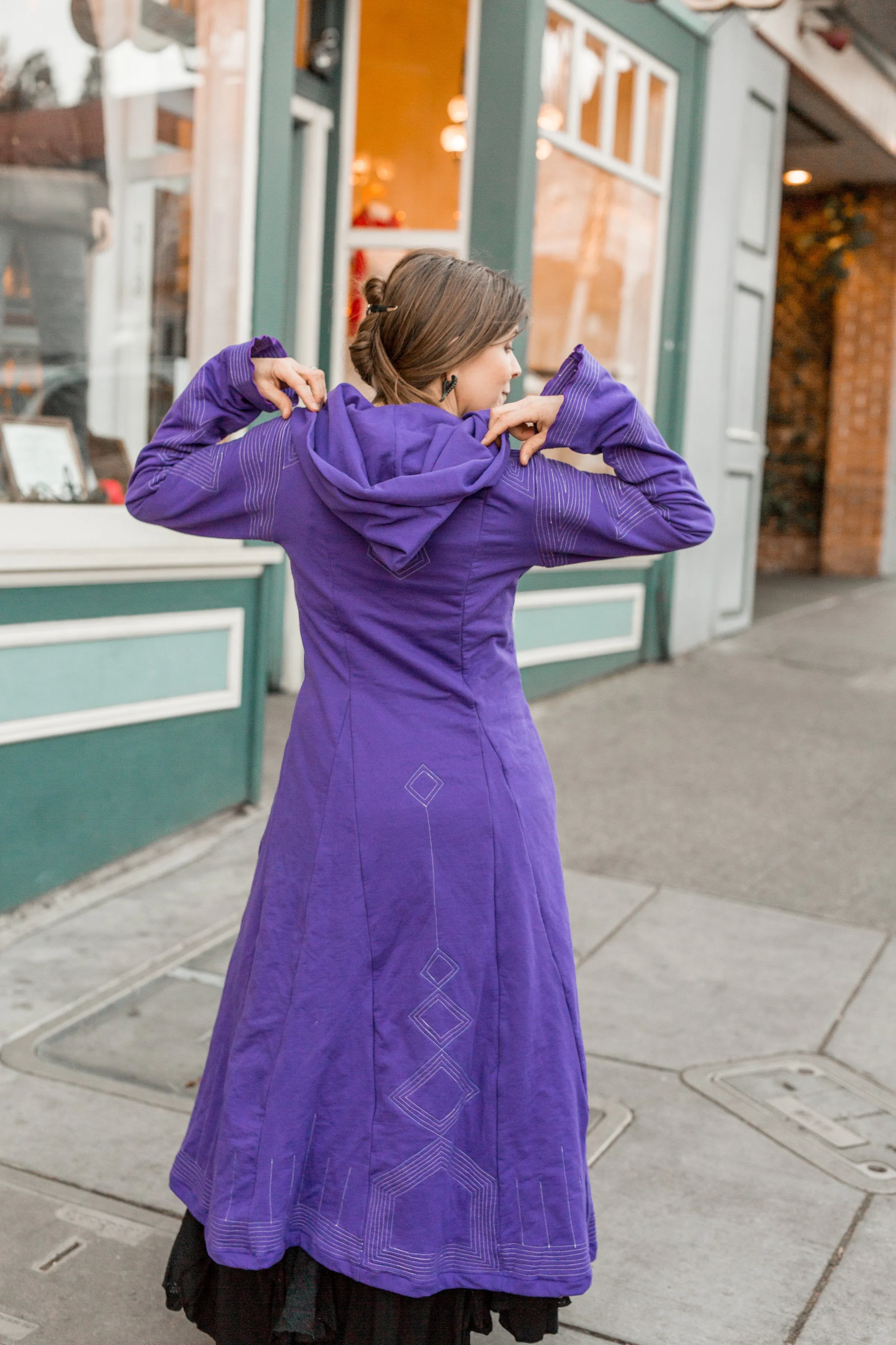 Kaftan Coat - Starduster - Purple Solid