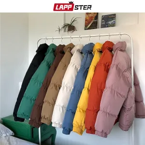 LAPPSTER Männer Harajuku bunte Blase Mantel Winterjacke 2020 Herren Streetwear Hip Hop Parka koreanische schwarze Kleidung Puffer Jacke