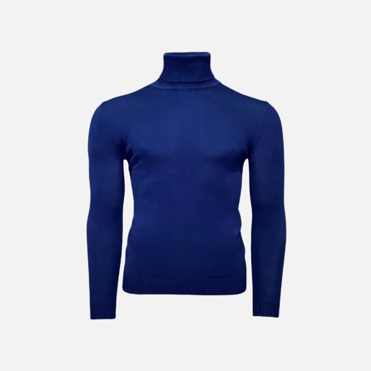 Lavane' 501T Slim Fit Turtleneck Pullover Cobalt Blue