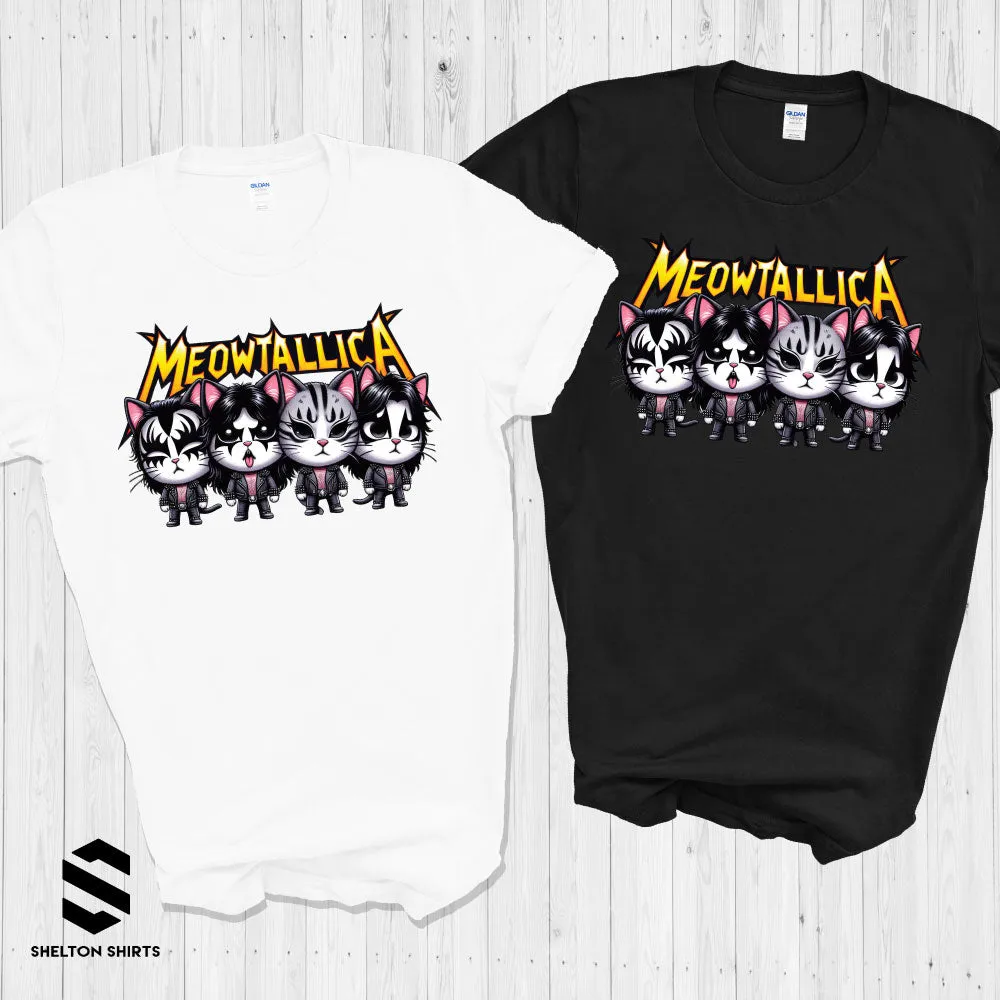 Meowtallica Cat Band Funny Parody Shirt