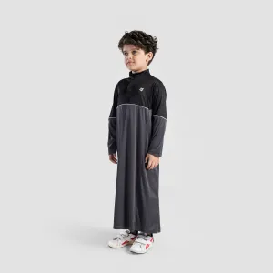 Midnight Charcoal Thobe (Black-Grey)