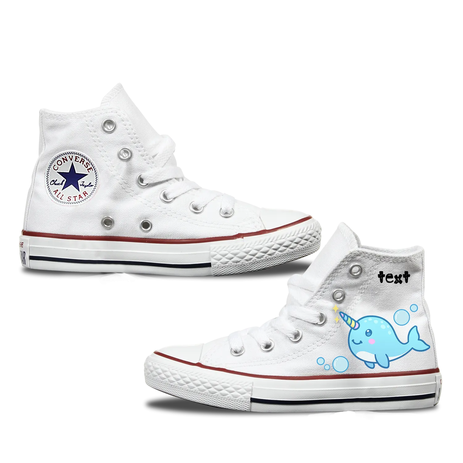 Narwhal Kids Personalised Converse