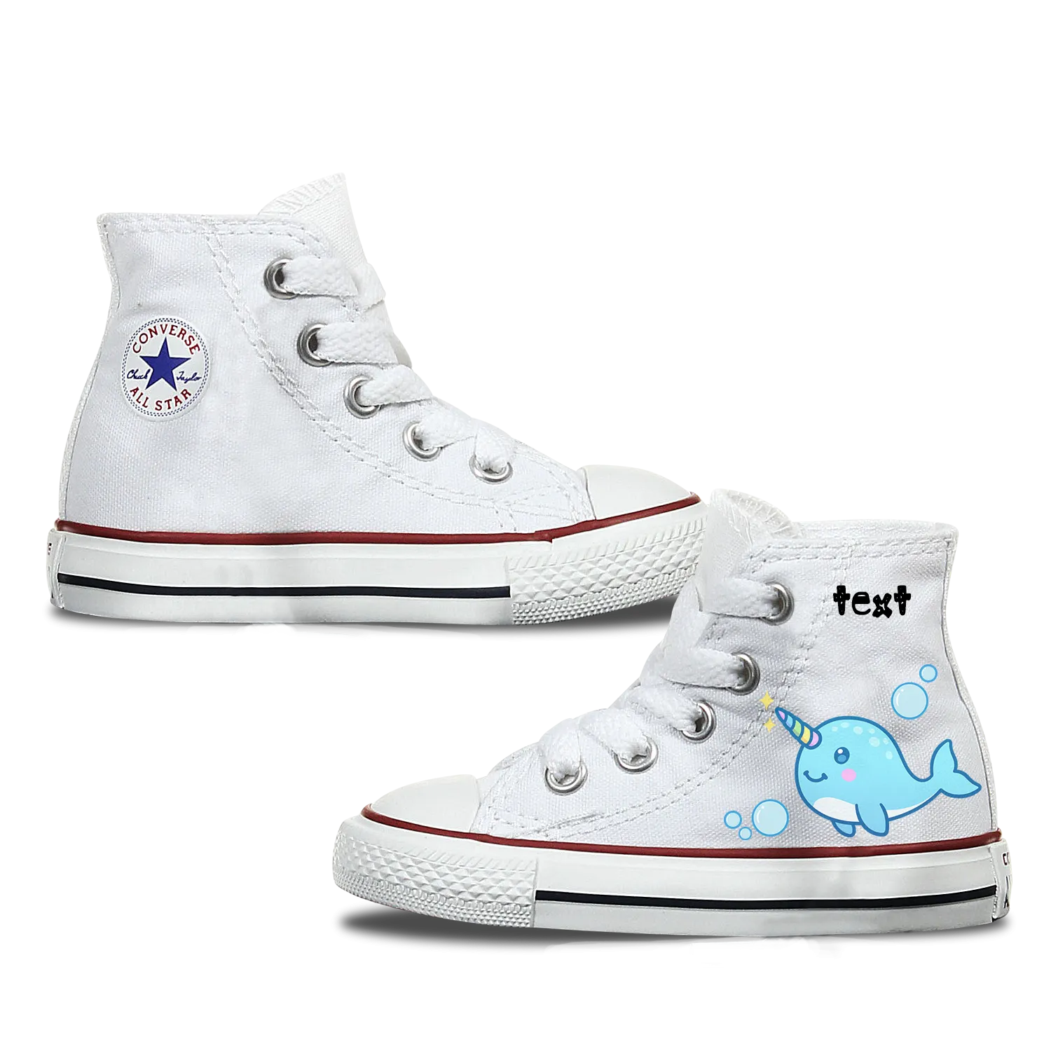 Narwhal Kids Personalised Converse