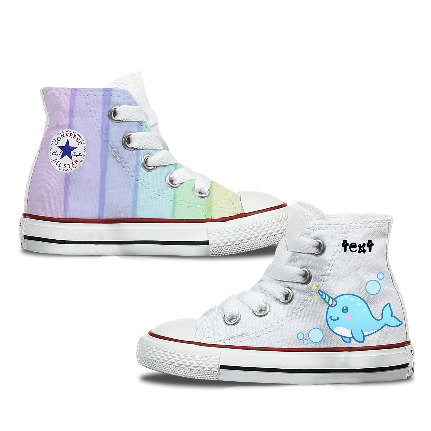 Narwhal Kids Personalised Converse