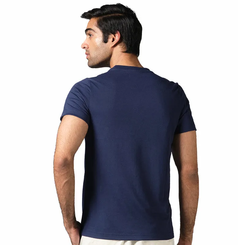 Neeman's Organic Cotton T-Shirt for Men | Navy Blue | Crew Neck