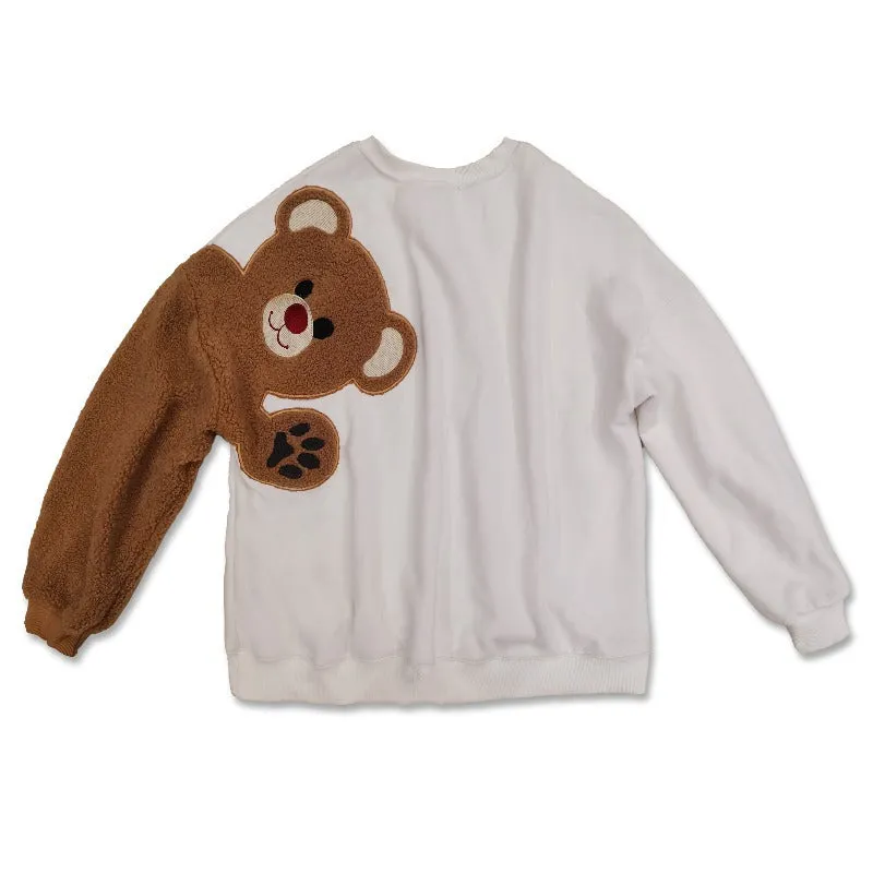 Plush Loose Lamb Velvet Bear Sweater Couple Outfit