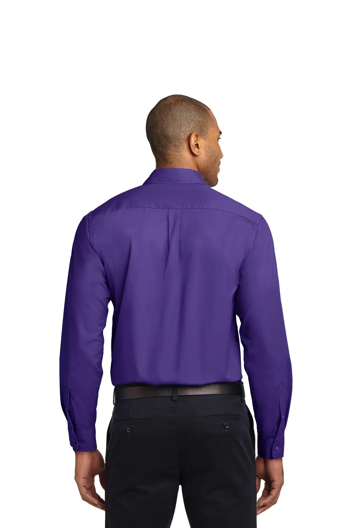 Port Authority Tall Custom Easy Care Shirts, Purple