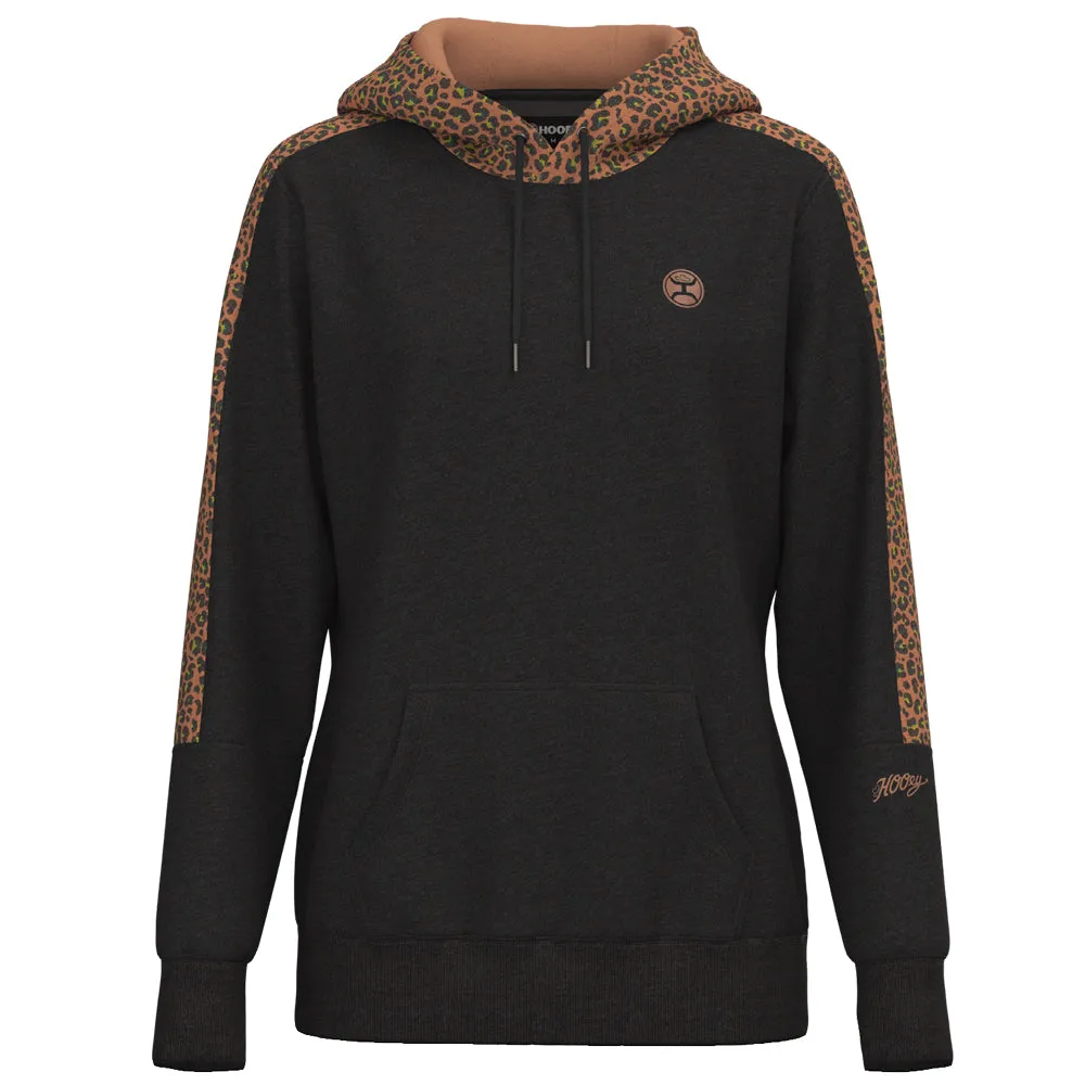 "Canyon" Asphalt w/Cheetah Print Hoody