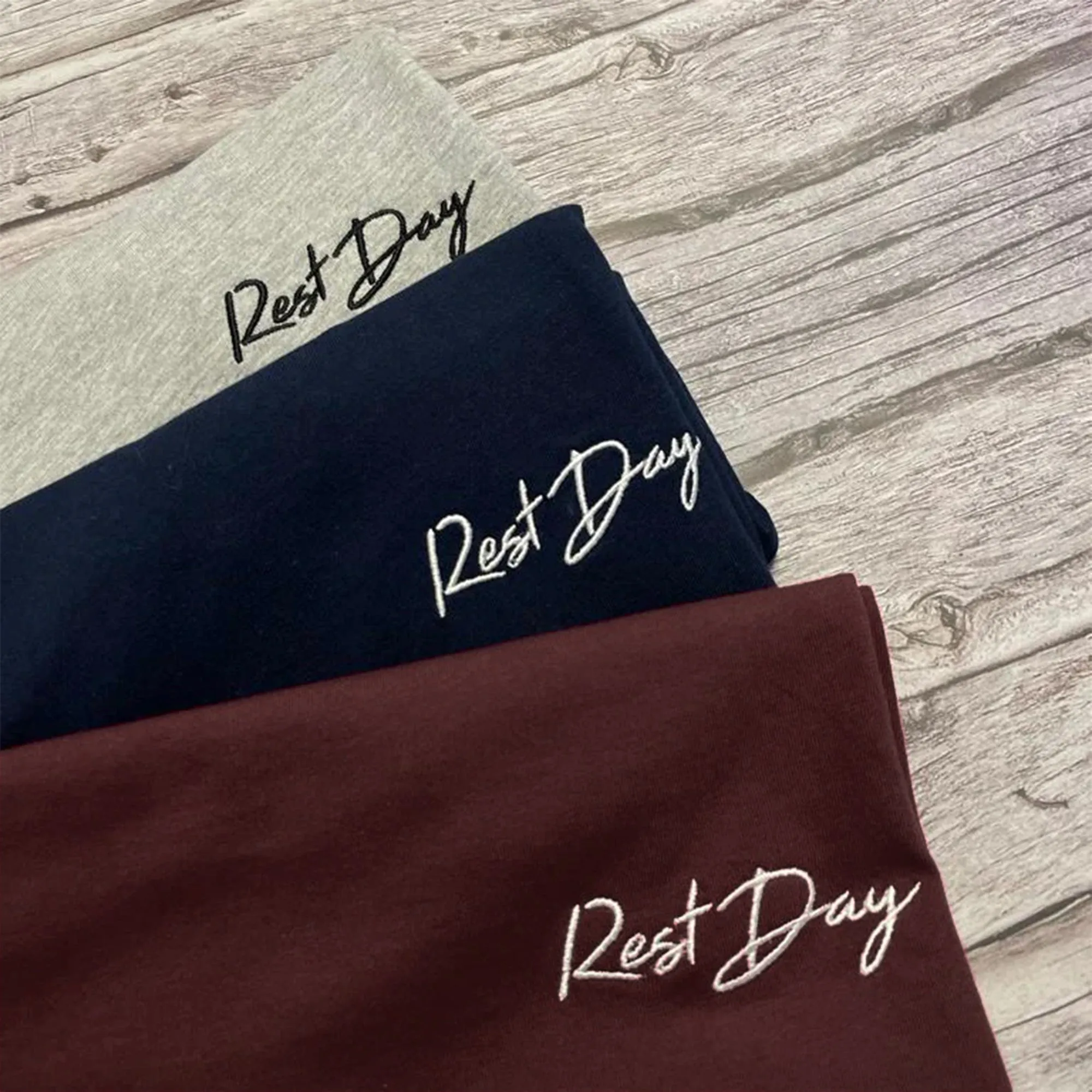 Rest Day Hoodie - Left chest embroidery (w)