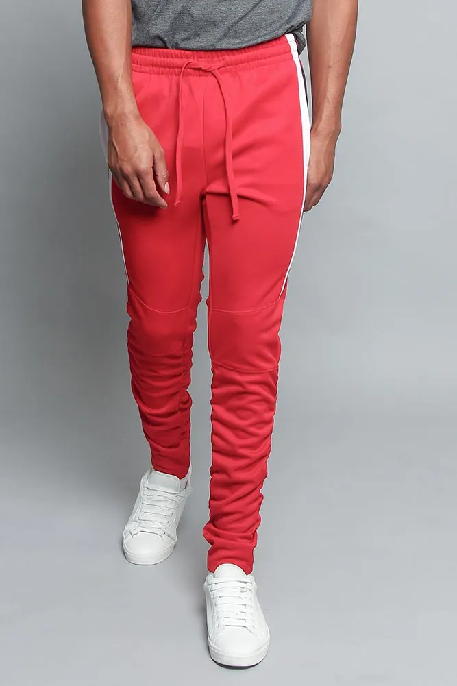 Scrunched Bungee Double Striped Track Pants