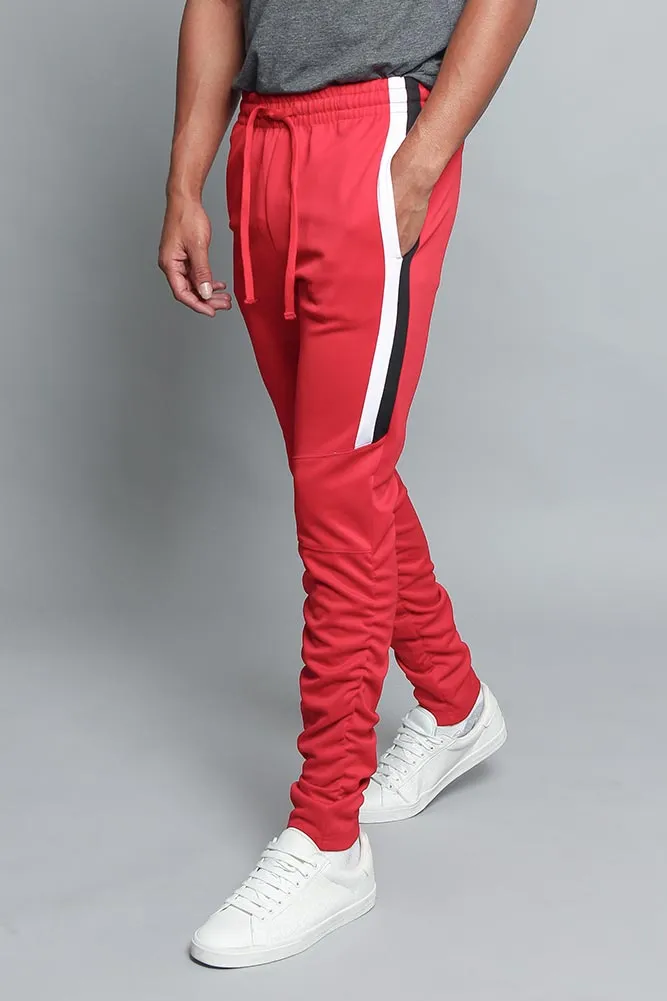 Scrunched Bungee Double Striped Track Pants