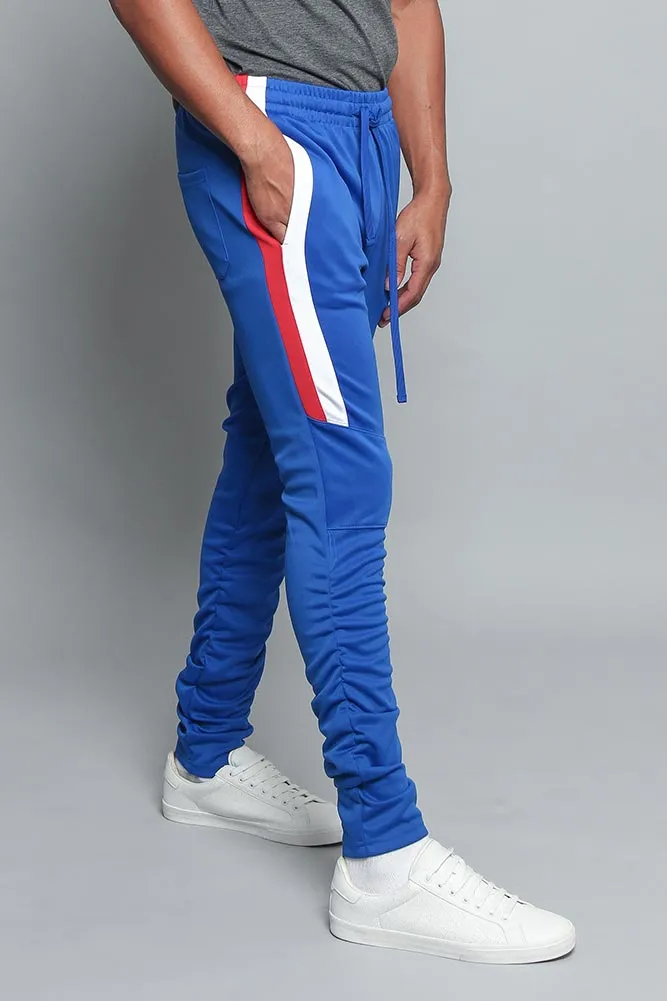 Scrunched Bungee Double Striped Track Pants