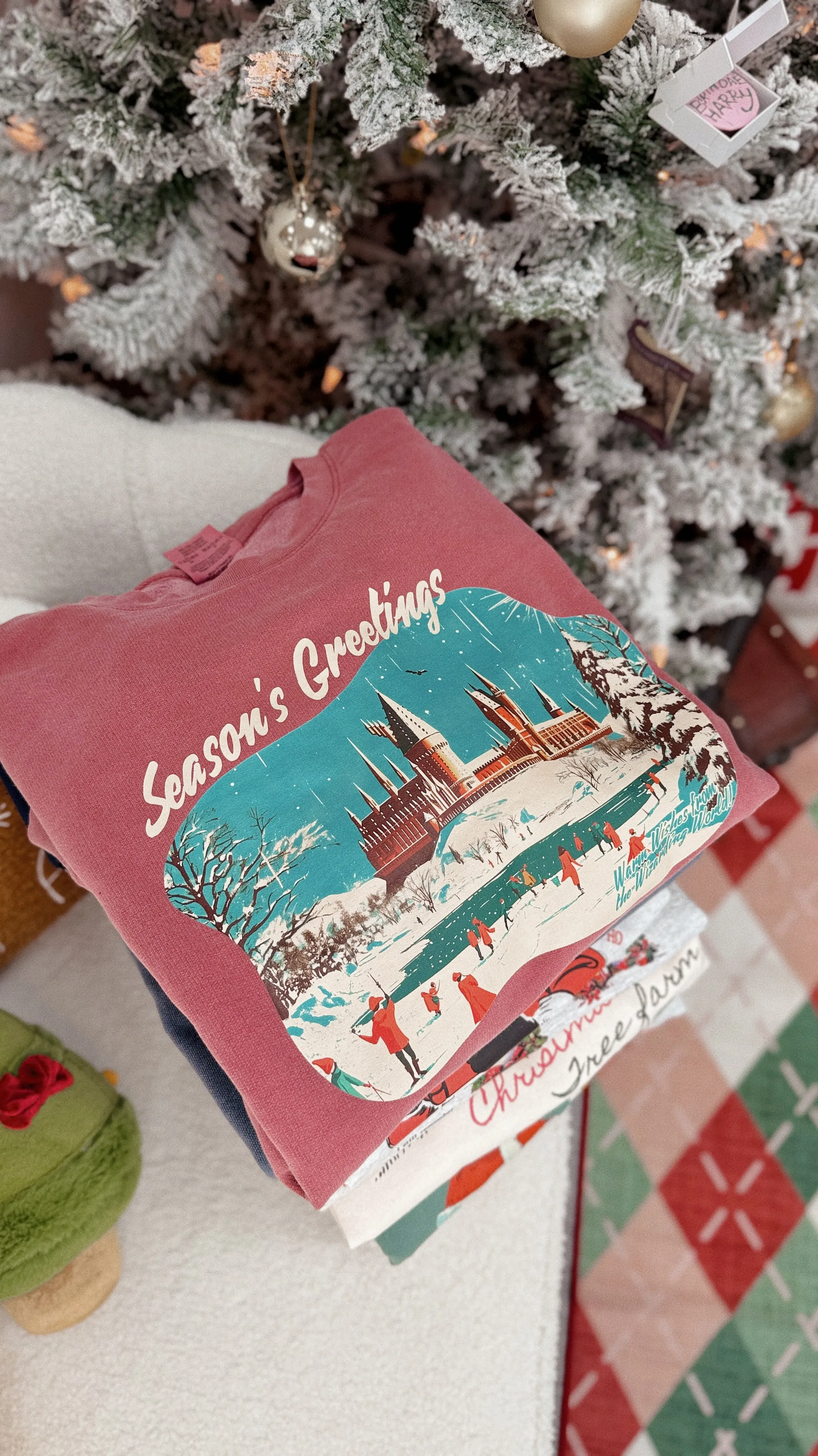 Season Greetings Garment Dyed Sweatshirt