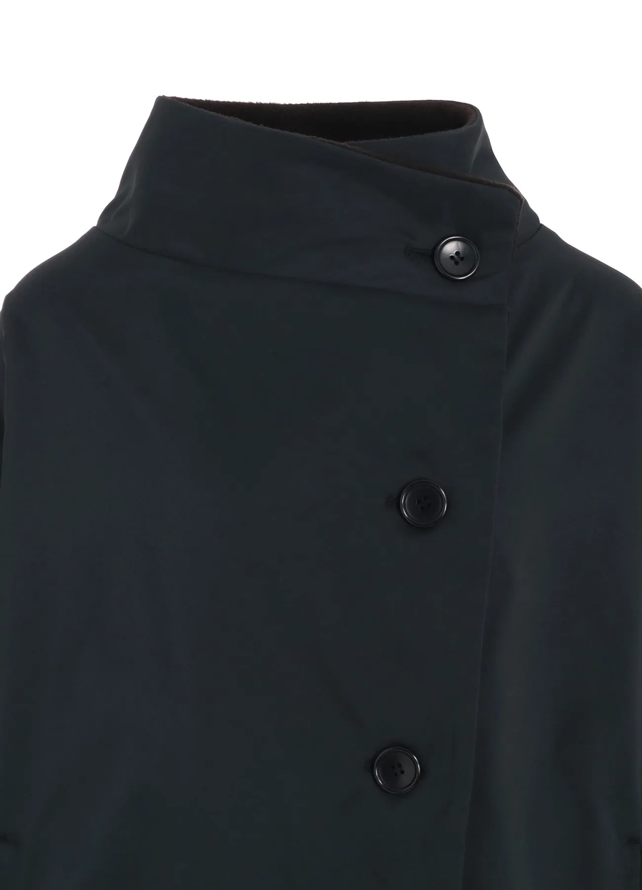 STRETCH TAFFETA   FLEECE COAT