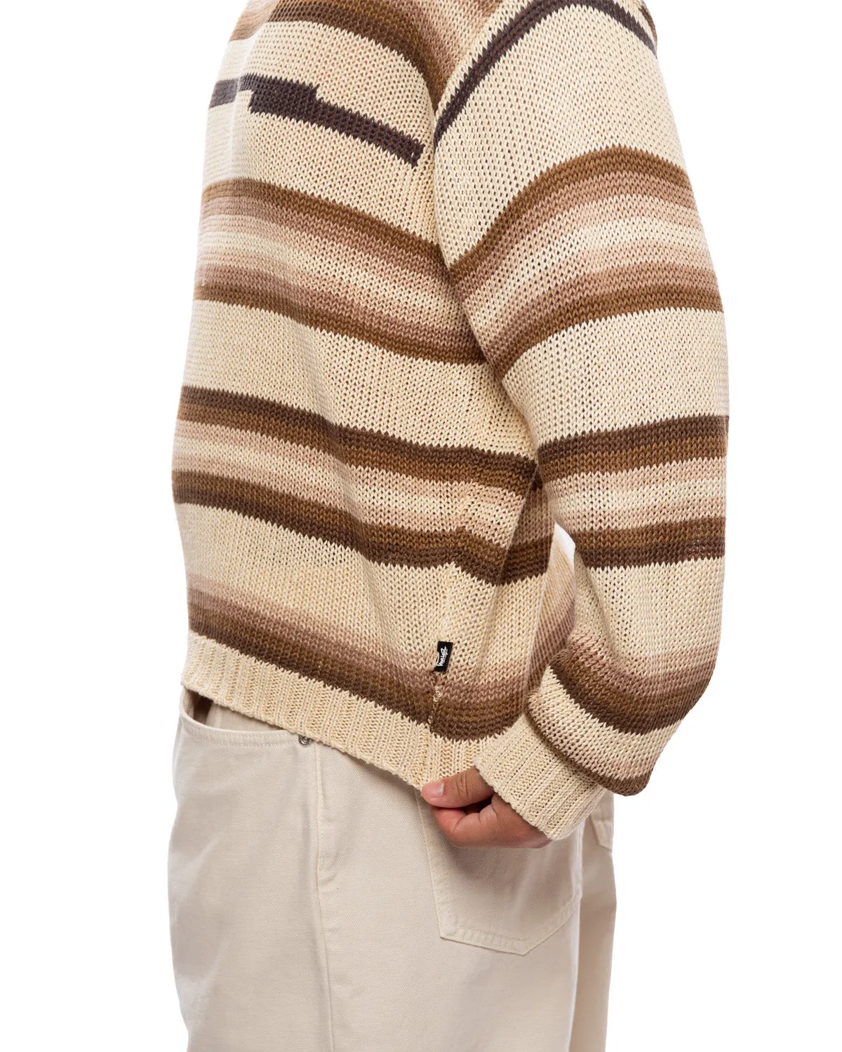 Tonal Stripe Sweater 'Brown'