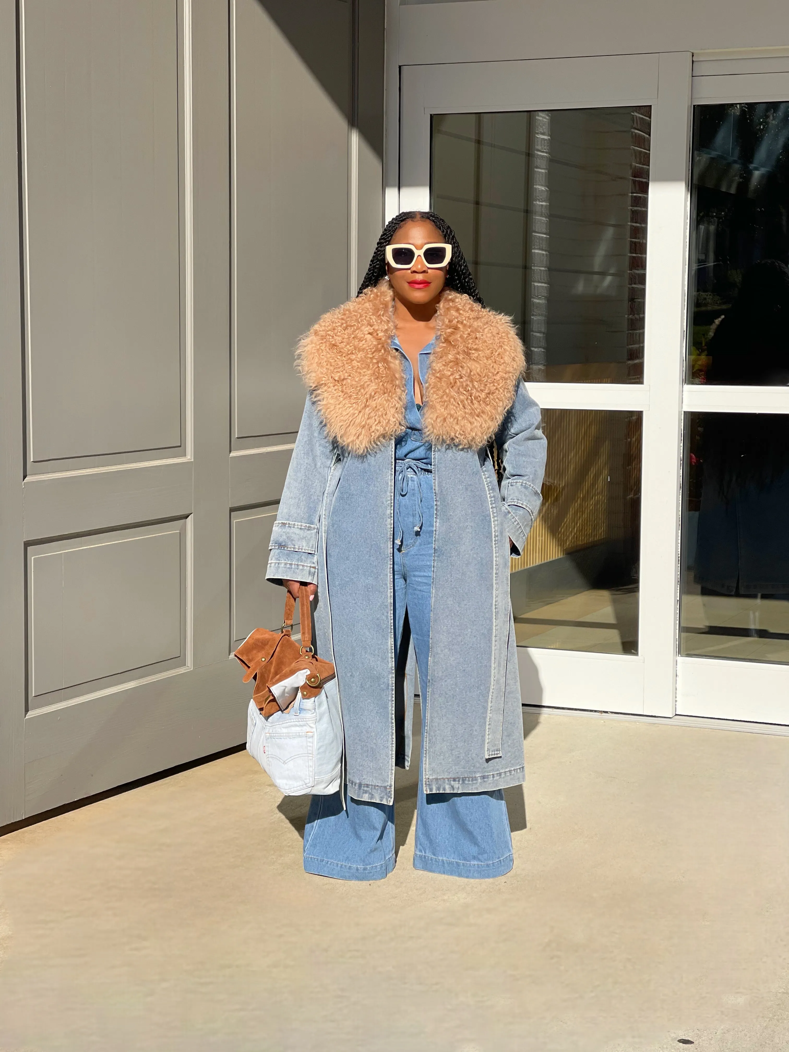 Traci Denim Trench