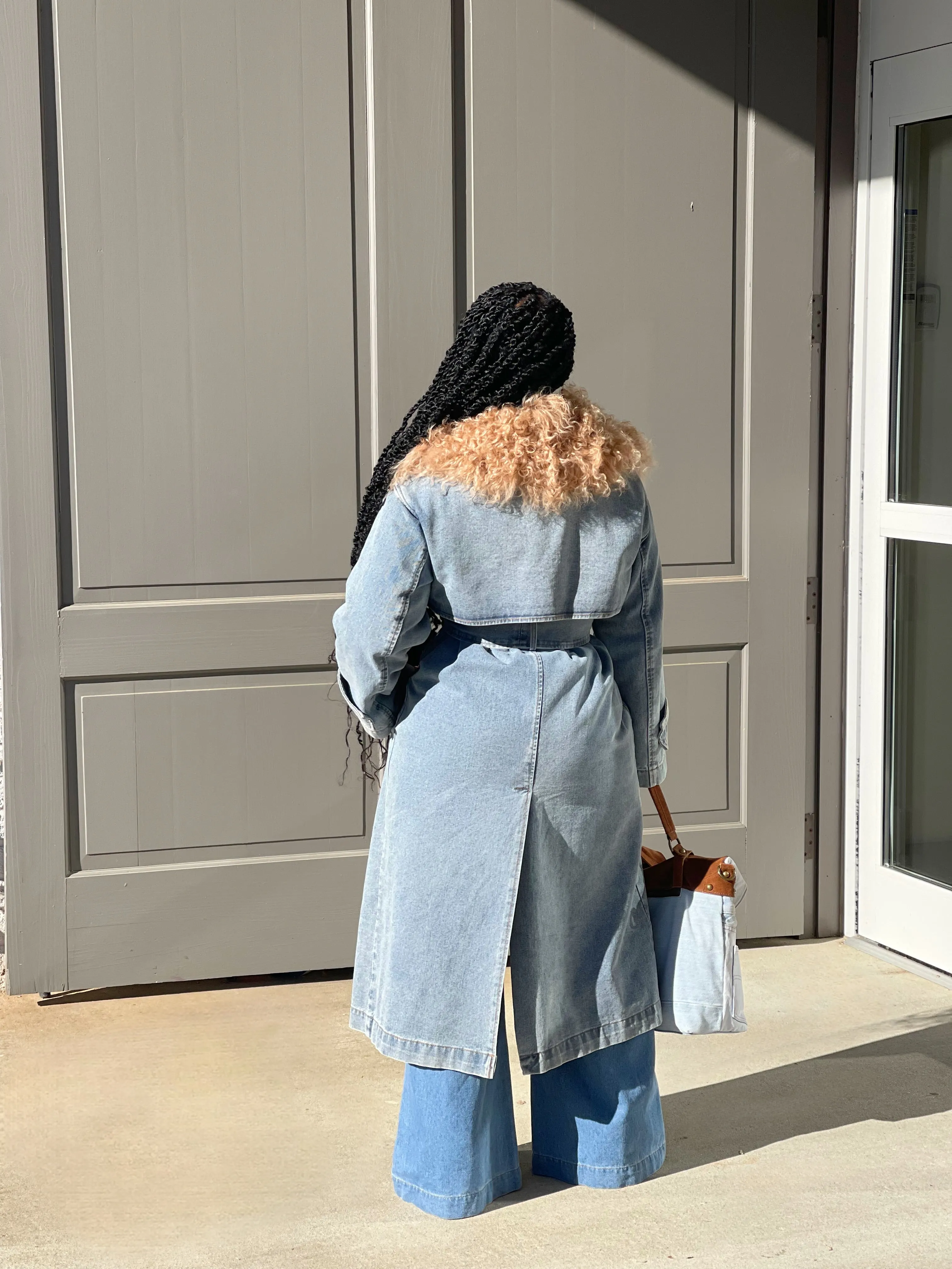 Traci Denim Trench