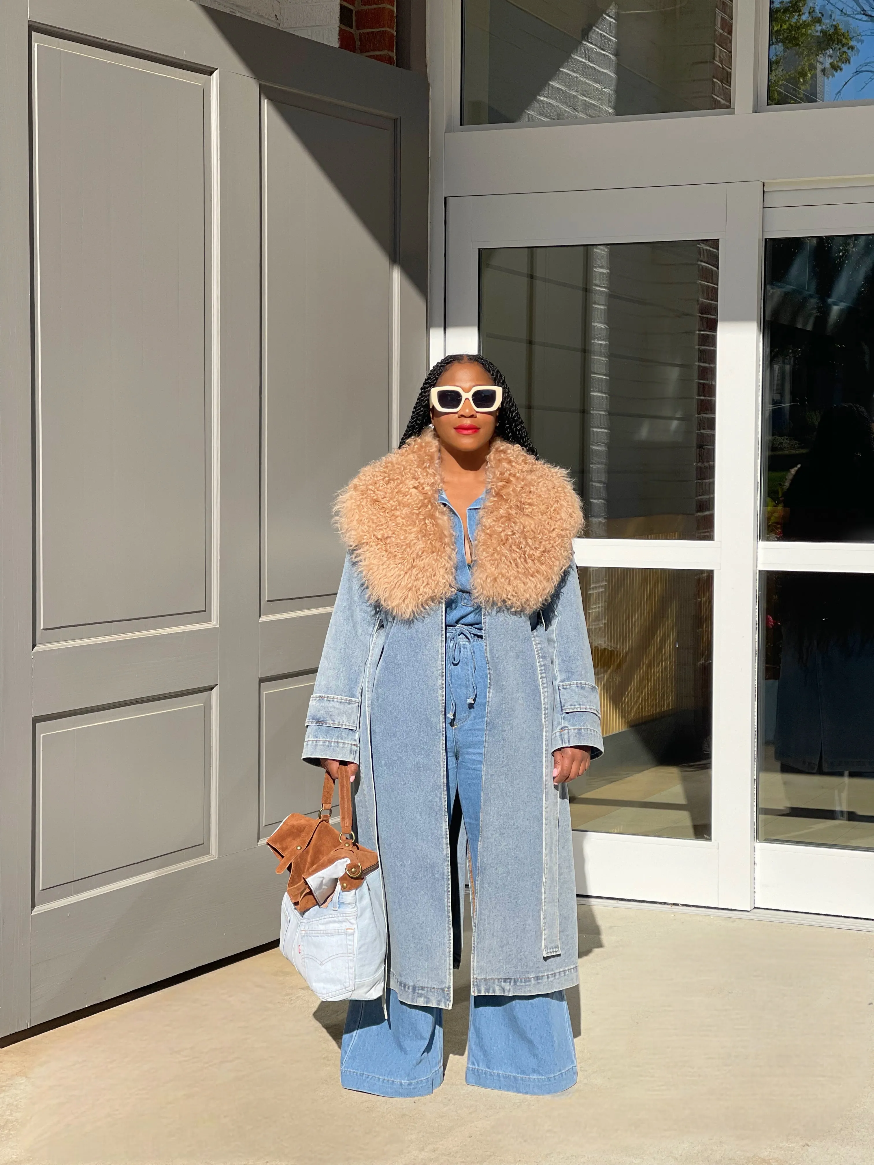 Traci Denim Trench