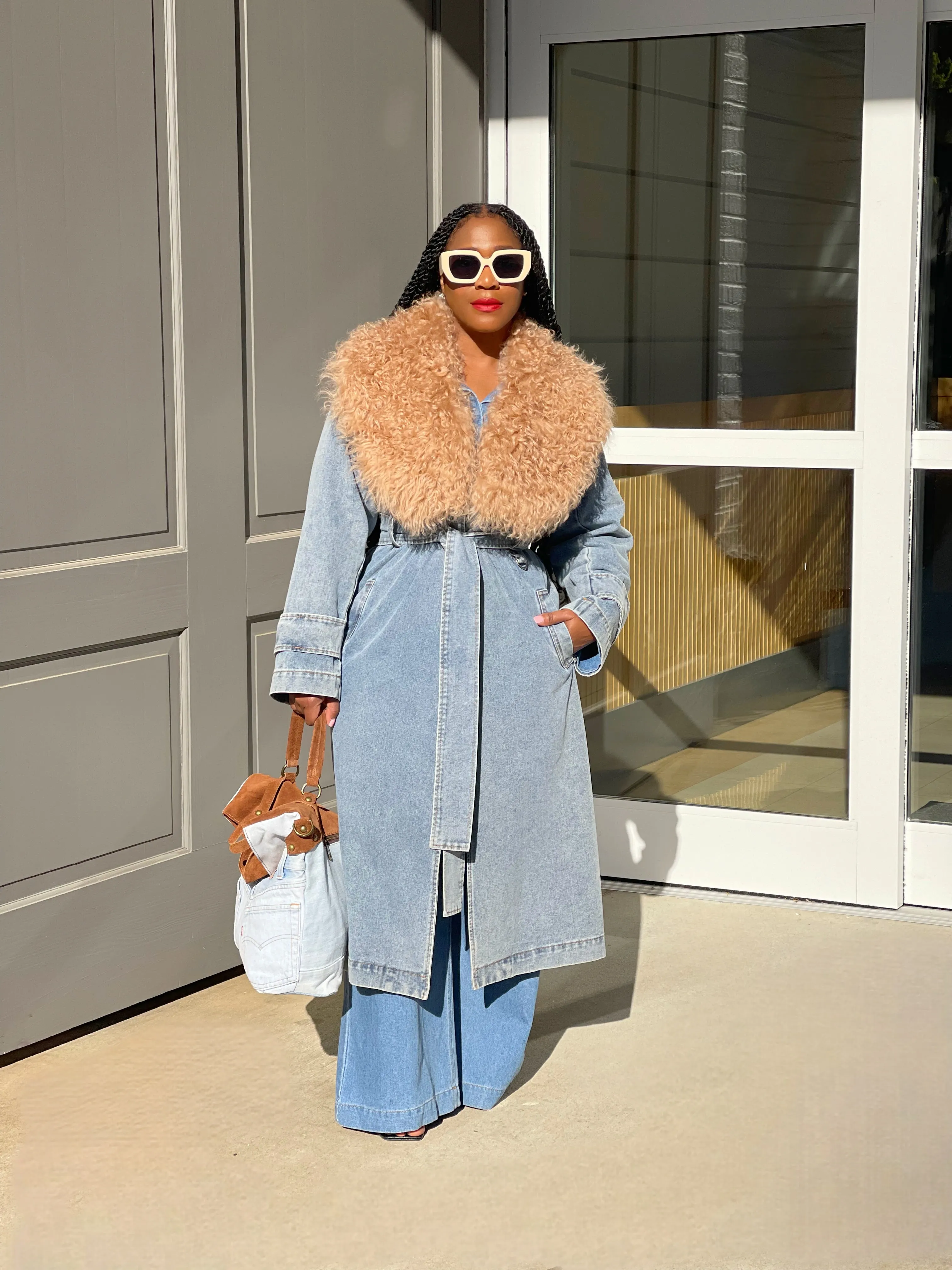 Traci Denim Trench