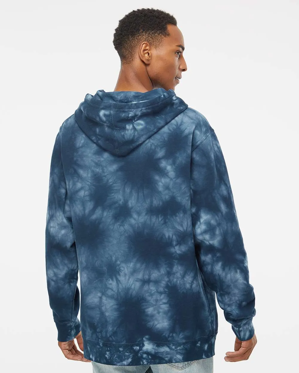 Unisex Midweight Tie Dye Hooded Pullover