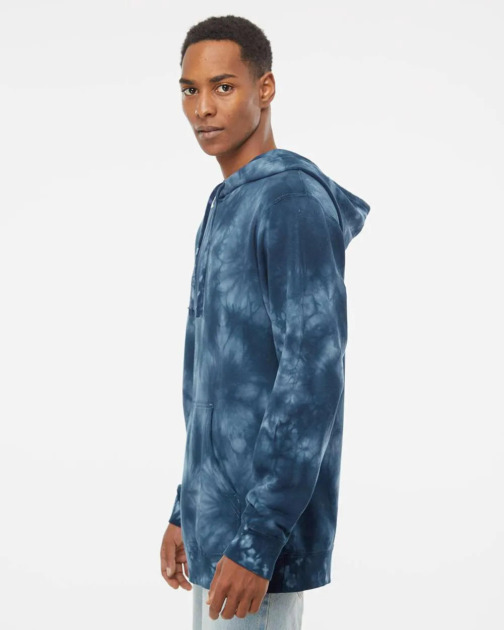 Unisex Midweight Tie Dye Hooded Pullover