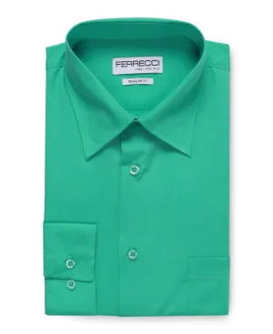 Virgo Turquoise Green Regular Fit Shirt